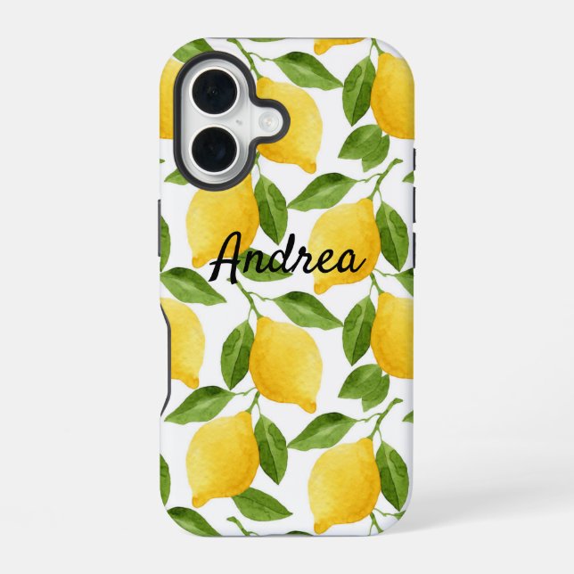 16 Funda para iPhone monogramada con limones  (Reverso )