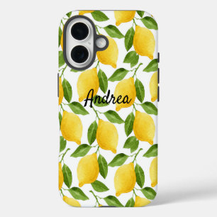 16 Funda para iPhone monogramada con limones 
