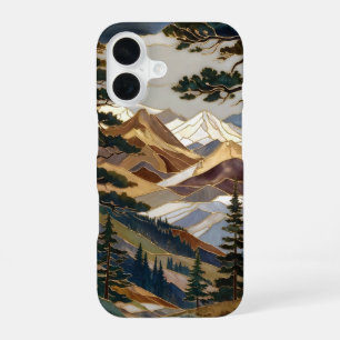 16 Funda para iPhone Nature Mountain Diseño de paisaj