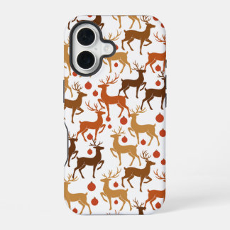 16 Funda para iPhone Navidad Reno Festivo