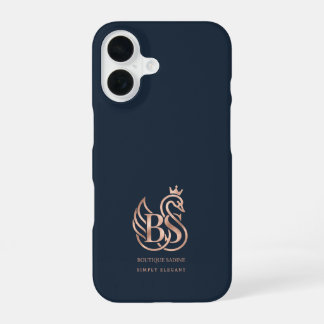 16 Funda para iPhone Navy Minimalista El Cisne Elegan