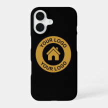 Funda para iPhone negra con logotipo empresarial p