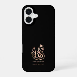 16 Funda para iPhone negra minimalista El Cisne Elega
