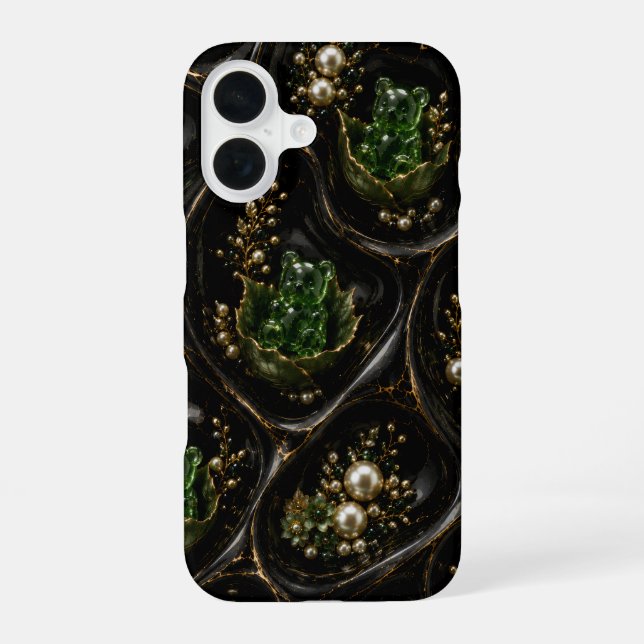 16 Funda para iphone ositos gomosos esmeralda (Reverso )