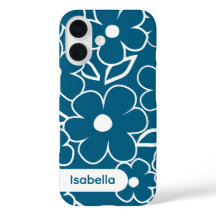 Funda para iPhone patrón floral colorido estético