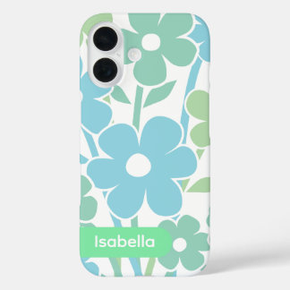 16 Funda para iPhone patrón floral colorido estético