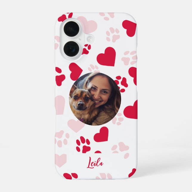 16 Funda para iPhone personalizable con huellas de pa (Reverso )