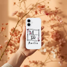 Funda para iPhone personalizada con flores para ma