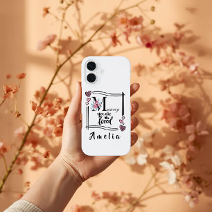 16 Funda para iPhone personalizada con flores para ma