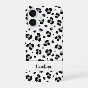 16 Funda para iPhone personalizada con leopardo negro