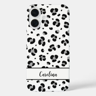 16 Funda para iPhone personalizada con leopardo negro