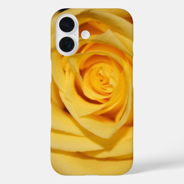 16 Funda para iPhone Pétalo de Rosa Amarilla (Reverso )