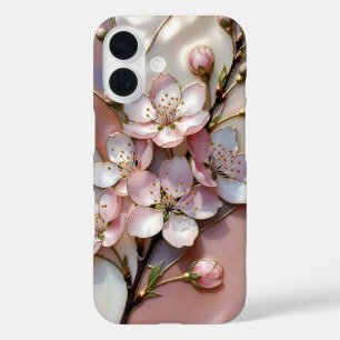 16 Funda para iPhone Pink Sakura Diseño floral románt
