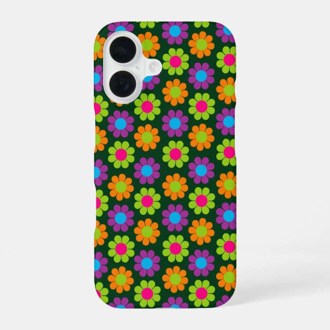 16 Funda para iPhone poco común Pop Flower Power (Reverso )