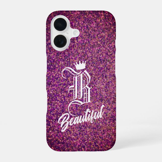 16 Funda para iPhone rosa B Beautiful (Reverso )