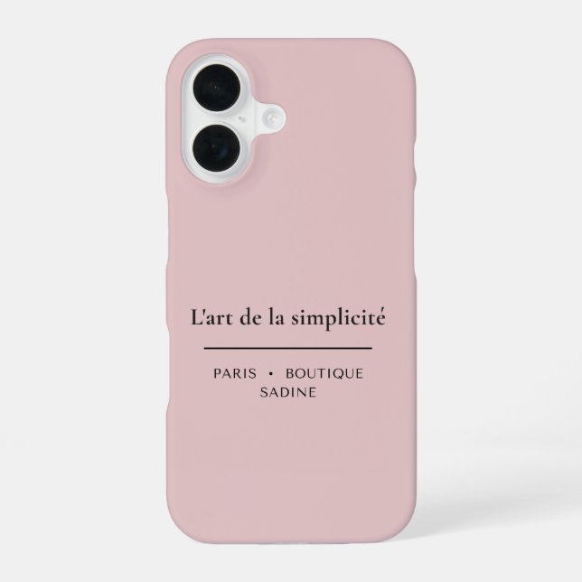 16 Funda para iPhone rosa Blush L'art de la Simplicit (Reverso )