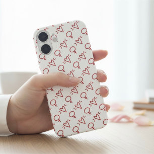 16 Funda para iPhone Símbolo del Corazón Feminista Gi