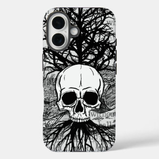 16 Funda para iPhone Skull & Books Case-Mate