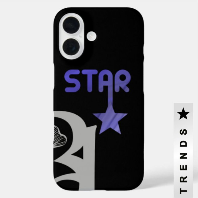 16 Funda para iPhone STAR Tendencia Abstracta Lavanda (Subido por el creador)