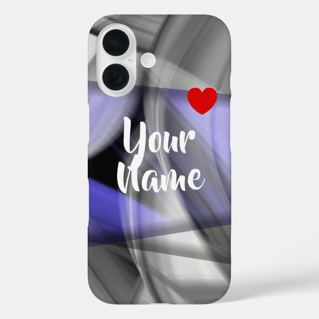 16 Funda para iPhone Tendencia Abstracto Lavanda Viol (Reverso )