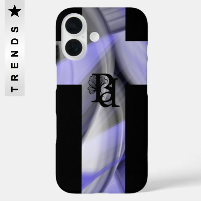16 Funda para iPhone Tendencia Abstracto Lavanda Viol (Subido por el creador)