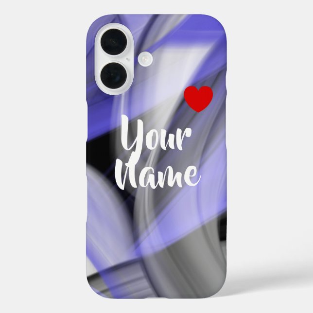 16 Funda para iPhone Tendencia Abstracto Lavanda Viol (Reverso )