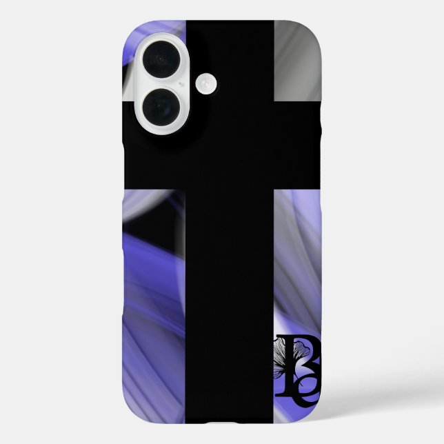 16 Funda para iPhone Tendencia Abstracto Lavanda Viol (Reverso )