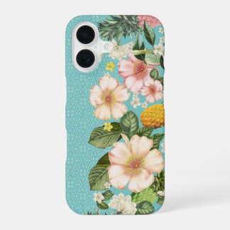 16 Funda para iPhone Turquesa Hawaiano Tropical