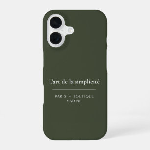 16 Funda para iPhone verde oliva L'art de la Simplici