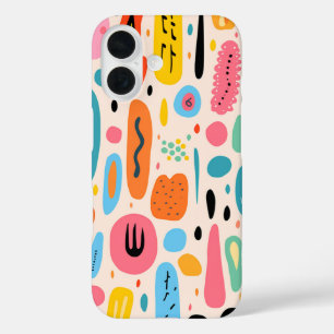 16 Funda para iPhone Vintage Rainbow Funky