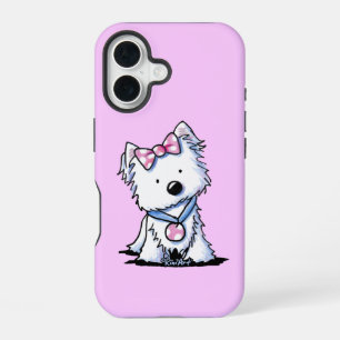 16 Funda para iPhone Westie Dot Girlie Dog