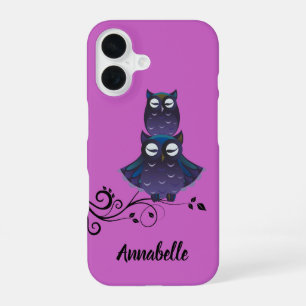 16 Funda para teléfono celular iPhone con tema de búh