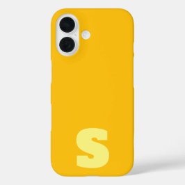 16 Funda personalizada amarilla para iPhone / iPad