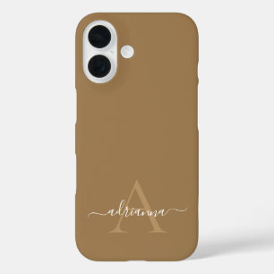 16 Funda personalizada con monograma para iPhone Case