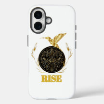 Funda RISE Gold Phoenix Motivacional para iPhone 1