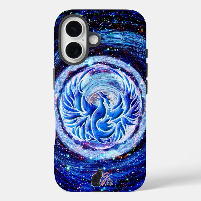 16 Funda Tough Case-Mate para iPhone Blue Phoenix (Reverso )