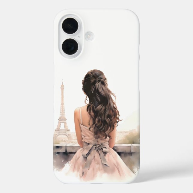 16 Hola París Funda para iPhone  (Reverso )