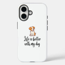 La vida es mejor con mi perro - Funda del iPhone 1