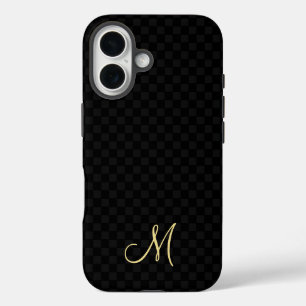 16 Modelo de monograma moderno iPhone Slim Fit Funda 