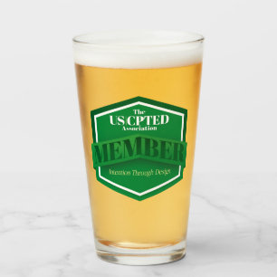 16 oz US CPTED Association Member Beer Glass