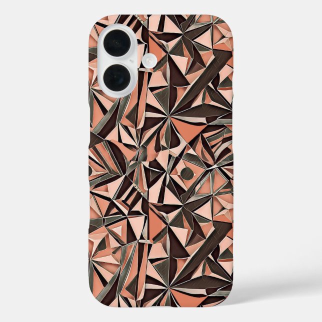 16 Patrón geométrico abstracto 39 - Funda para Iphone (Reverso )