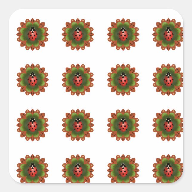 16 Pegatina de Ladybug (Anverso)