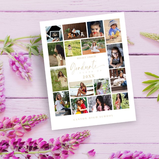 16 Photos Collage Timeline Life Graduation (Subido por el creador)