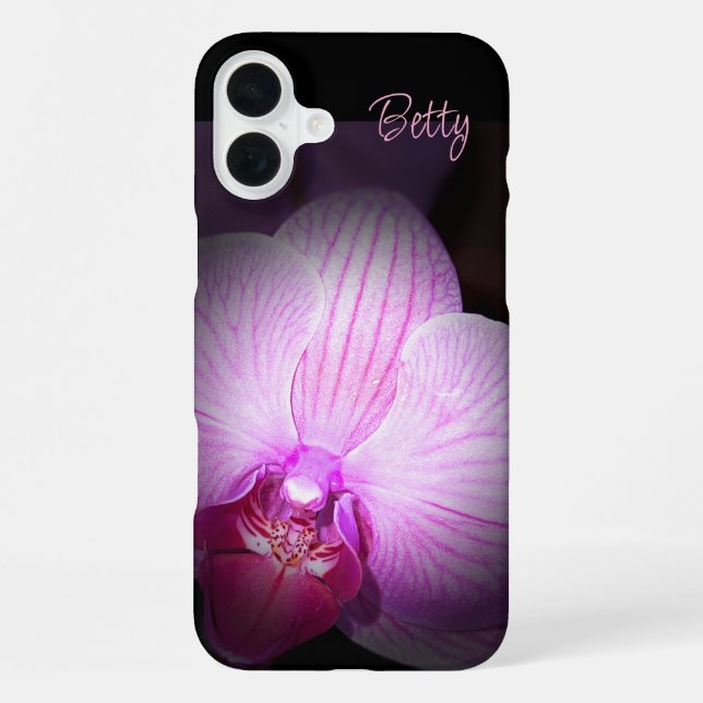 16 Plus Funda para Apple iPhone con Flor Rosa Personalizad (Reverso )