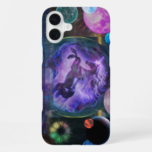 16 Plus Funda para iPhone 13 Unicorn Space