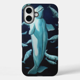 16 Plus Funda para iPhone 3 Ballena Beluga Arte de Ballena