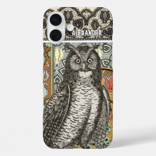 16 Plus Funda para iPhone 7 Damask de Owl personalizado