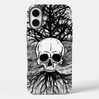 16 Plus Funda para iPhone Case-Mate Calavera y Libros