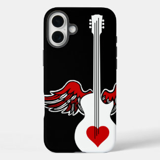 16 Plus Funda para iPhone Case-Mate Flying Heart Guitar