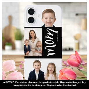 16 Plus Funda para iPhone con Colage Personalizado de 3 Fo